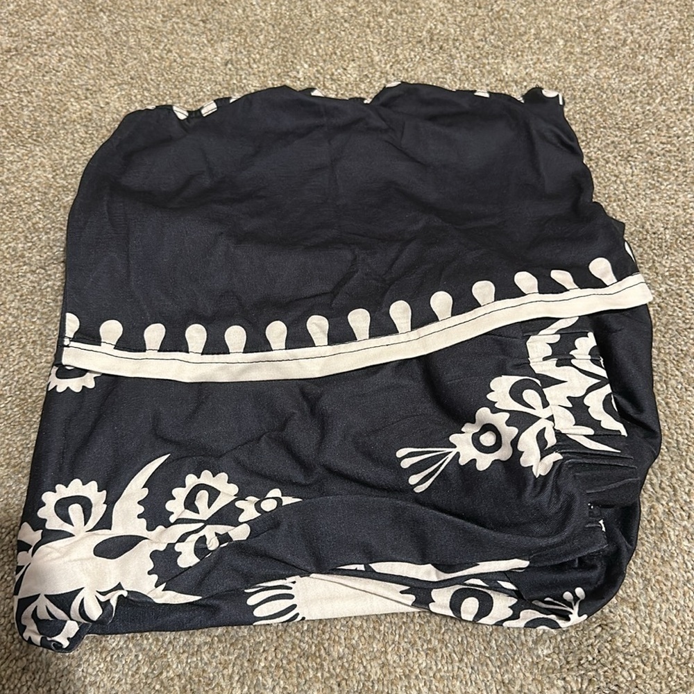 NEW Black and White Strapless Tube Top with Patterned Pants Set - Picture 5 of 5